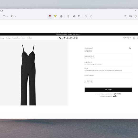 Fame and Partners Jumpsuit in Black NWT - Picture 4 of 14